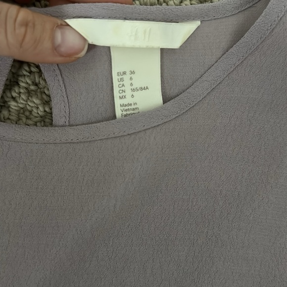 Purple Short Sleeve Blouse - Picture 7 of 7